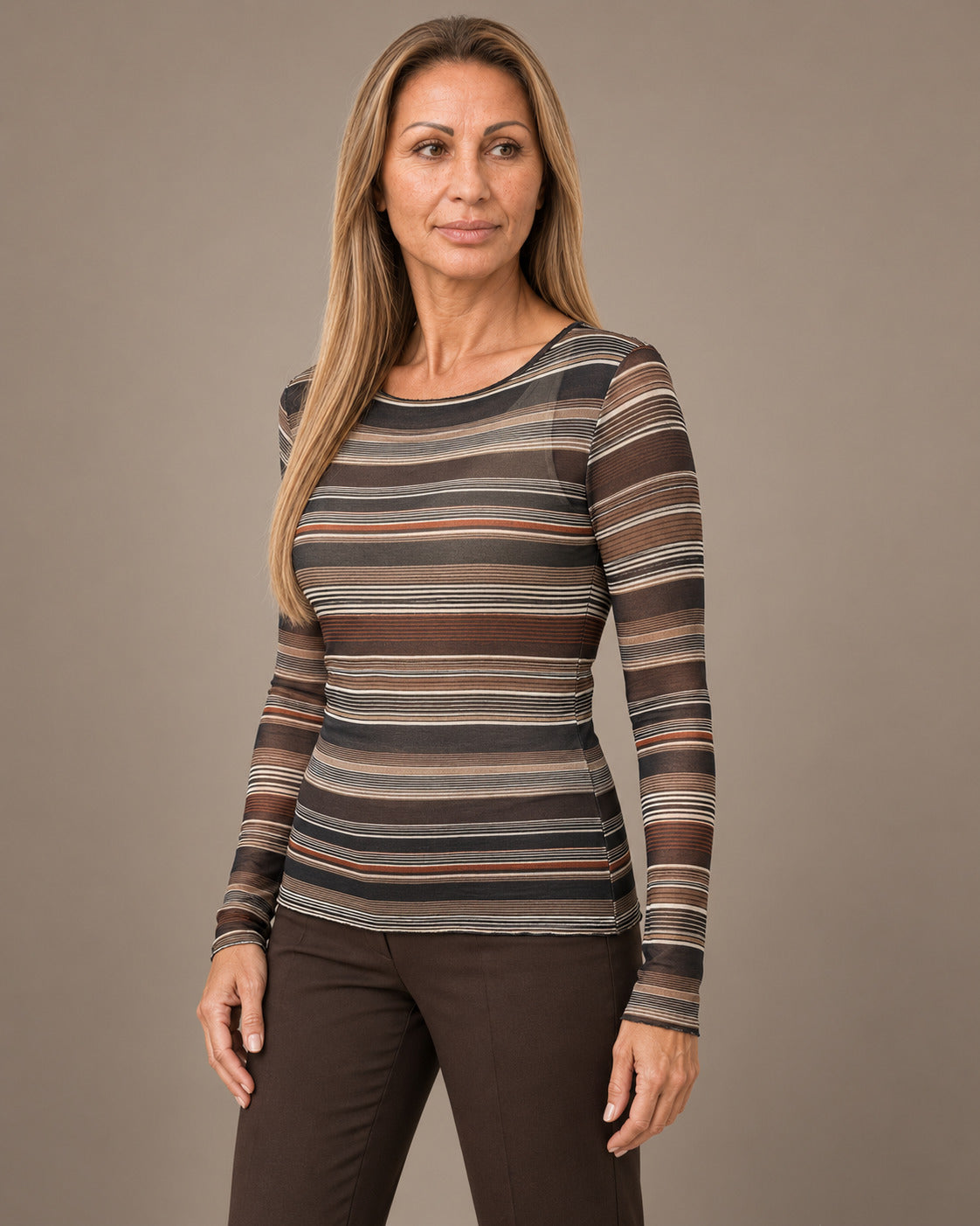 Marseta pronto Abbigliamento Maglia cashmere a righe 