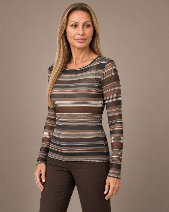 Marseta pronto Abbigliamento Maglia cashmere a righe 