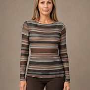 Marseta pronto Abbigliamento Maglia cashmere a righe 