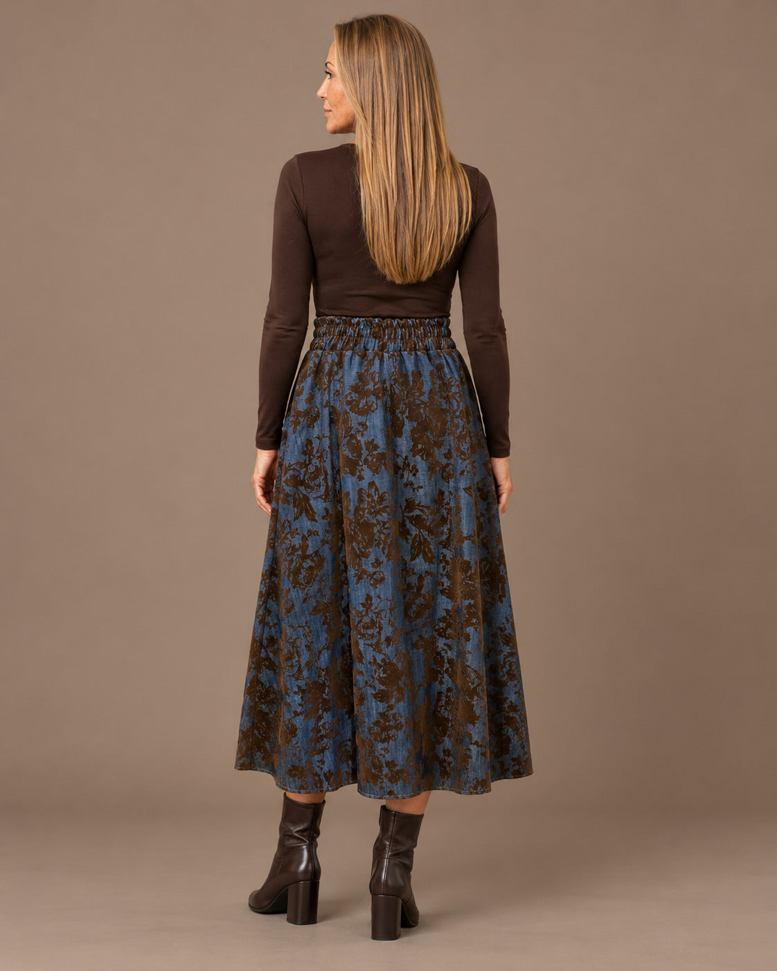 Marseta pronto Abbigliamento Gonna lunga floreale con coulisse 