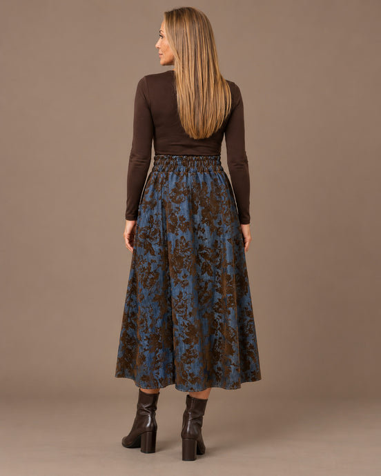Marseta pronto Abbigliamento Gonna lunga floreale con coulisse 