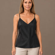 Marseta pronto Abbigliamento Top in raso con scollo a V 