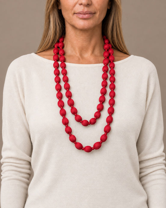 Marseta pronto Accessori Collana Nodi di Seta 