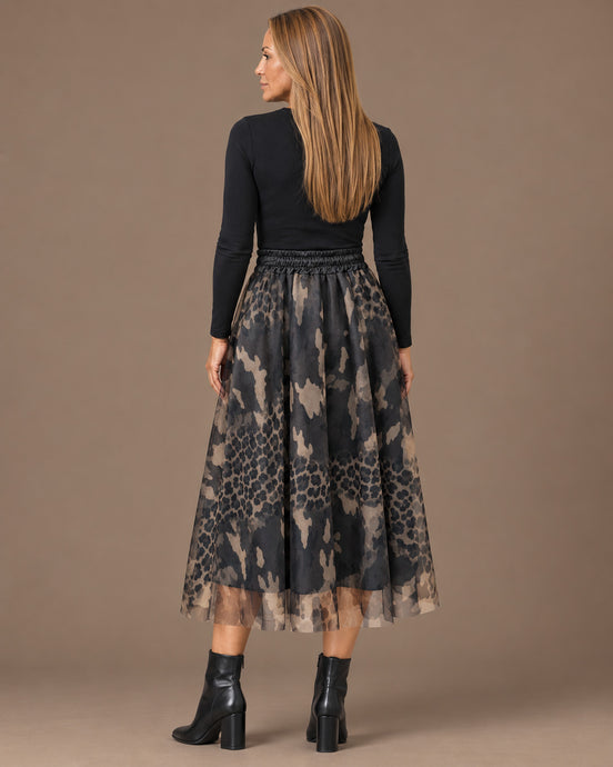 Marseta pronto Abbigliamento Gonna lunga fantasia animalier e mimetica 