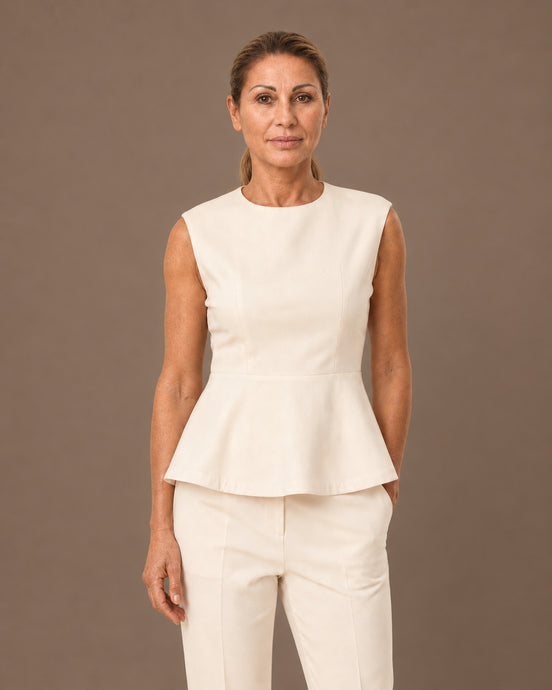 Maryley Abbigliamento Top in punto Milano con peplum 