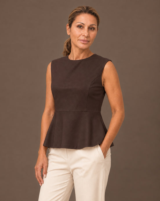 Maryley Abbigliamento Top in punto Milano con peplum 