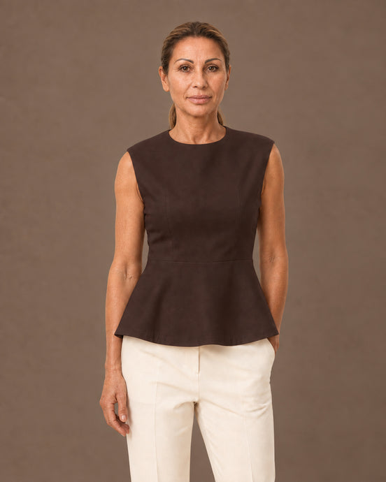 Maryley Abbigliamento Top in punto Milano con peplum 