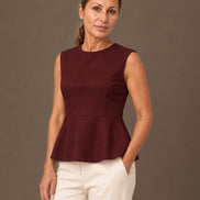 Maryley Abbigliamento Top in punto Milano con peplum 