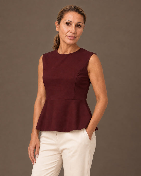 Maryley Abbigliamento Top in punto Milano con peplum 