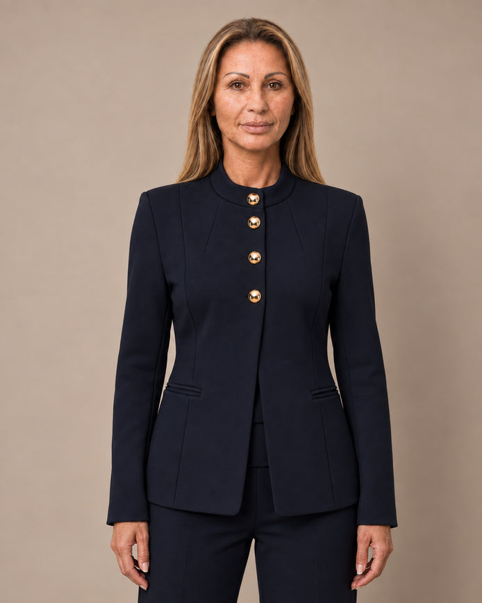 Maryley Abbigliamento Giacca in felpa con collo alla coreana 
