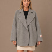 Maryley Abbigliamento Giacca oversize in panno misto lana 