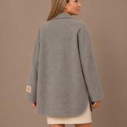 Maryley Abbigliamento Giacca oversize in panno misto lana 