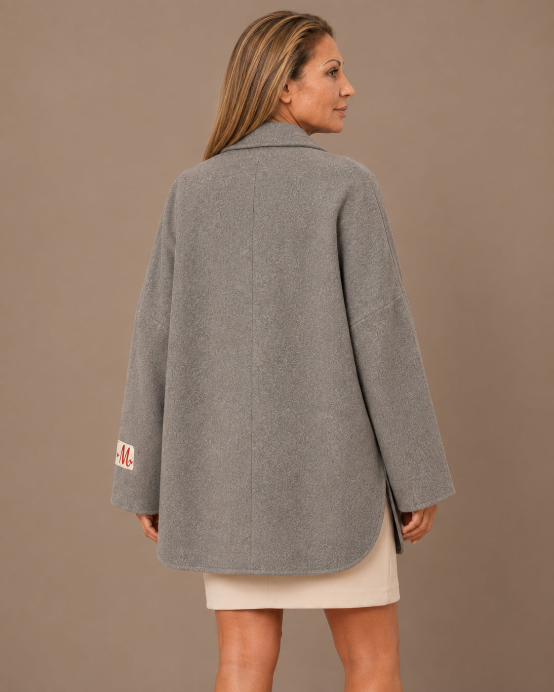 Maryley Abbigliamento Giacca oversize in panno misto lana 