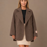 Maryley Abbigliamento Giacca oversize in panno misto lana 