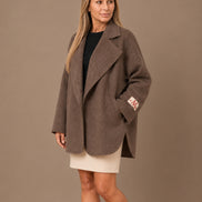 Maryley Abbigliamento Giacca oversize in panno misto lana 