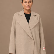 Maryley Abbigliamento Giacca oversize in panno misto lana 