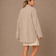 Maryley Abbigliamento Giacca oversize in panno misto lana 