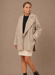 Maryley Abbigliamento Giacca oversize in panno misto lana 