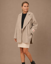 Giacca oversize in panno misto lana Maryley Wolf