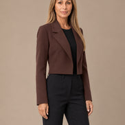 Maryley Abbigliamento Spencer aperto foderato in tessuto tecnico 