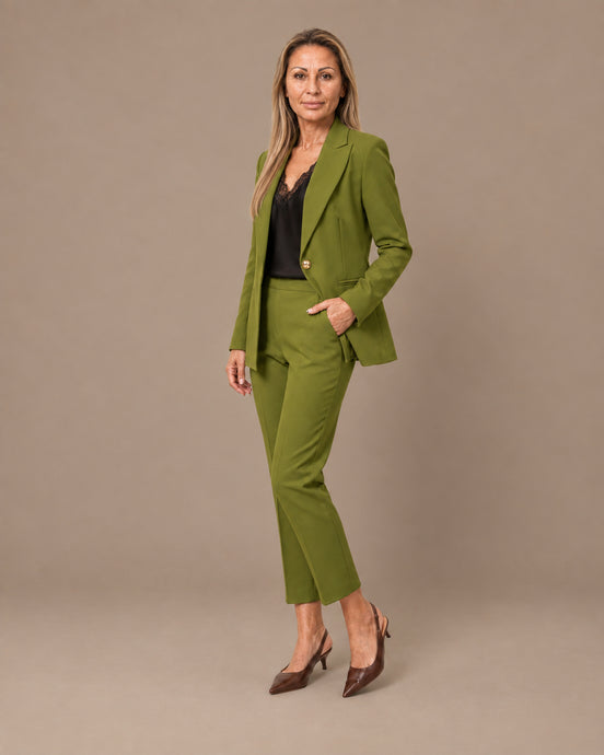 Maryley Abbigliamento Giacca monopetto con bottone metallico 