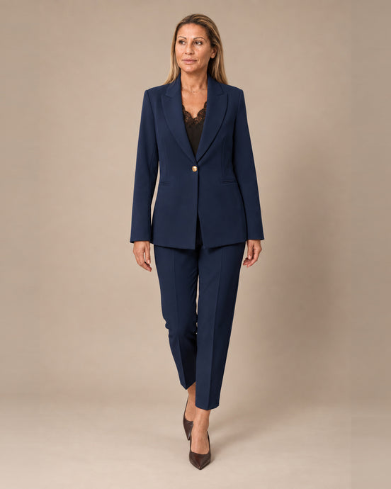 Maryley Abbigliamento Giacca monopetto con bottone metallico 