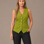 Maryley Abbigliamento Gilet monopetto in tessuto tecnico 