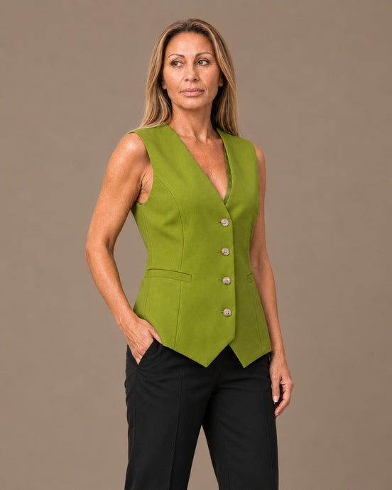 Maryley Abbigliamento Gilet monopetto in tessuto tecnico 