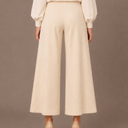 Maryley Abbigliamento Pantalone svasato in punto Milano 
