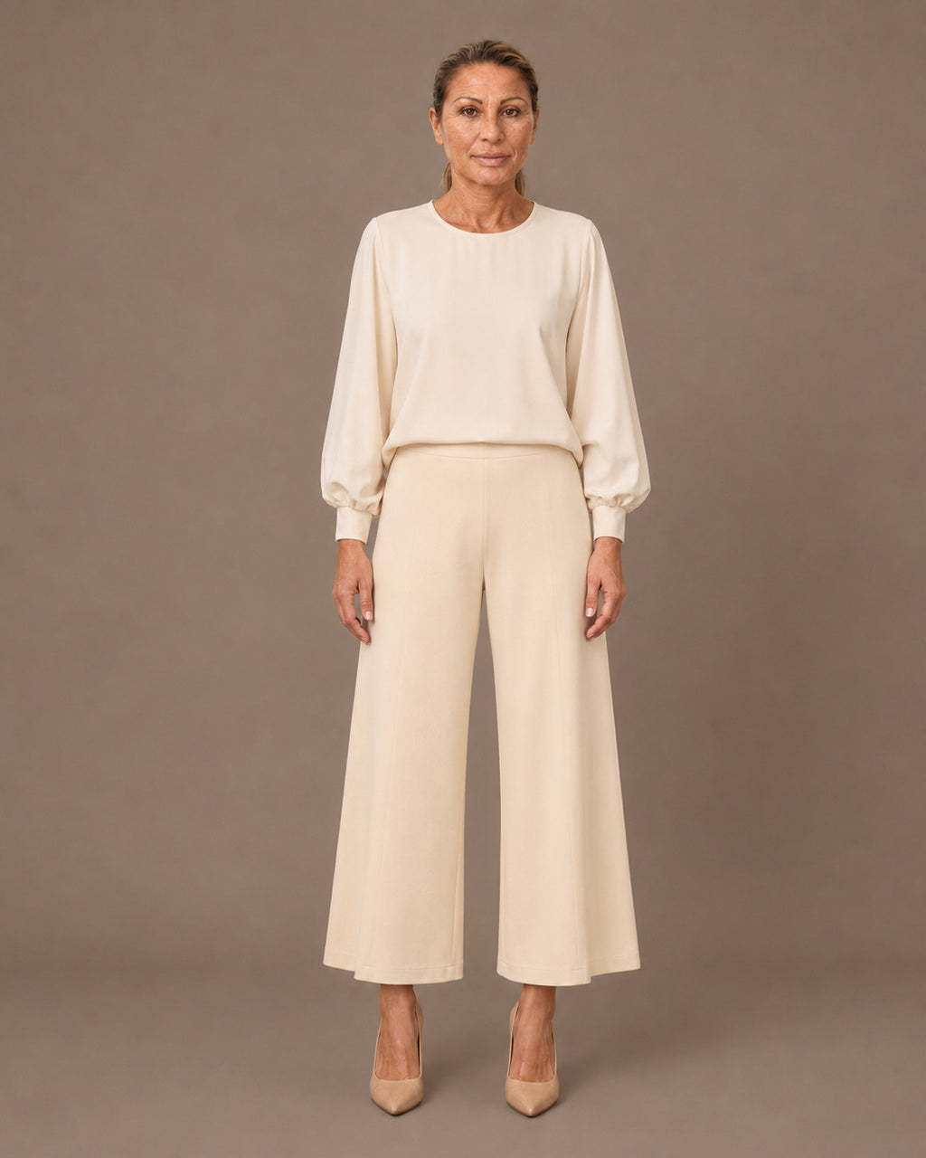 Maryley Abbigliamento Pantalone svasato in punto Milano 