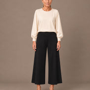 Maryley Abbigliamento Pantalone svasato in punto Milano 