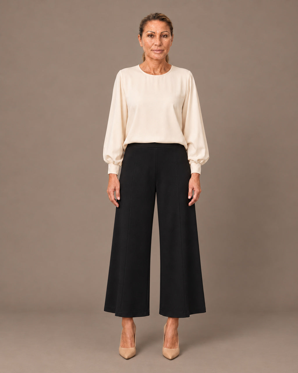 Maryley Abbigliamento Pantalone svasato in punto Milano 
