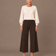 Maryley Abbigliamento Pantalone svasato in punto Milano 