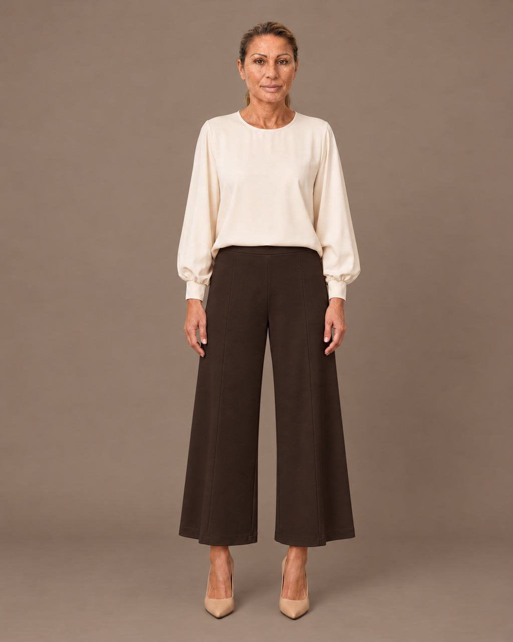 Maryley Abbigliamento Pantalone svasato in punto Milano 