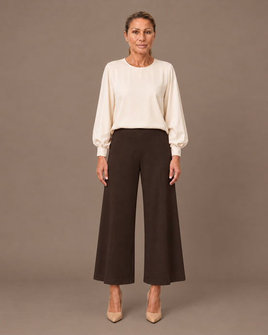 Maryley Abbigliamento Pantalone svasato in punto Milano 