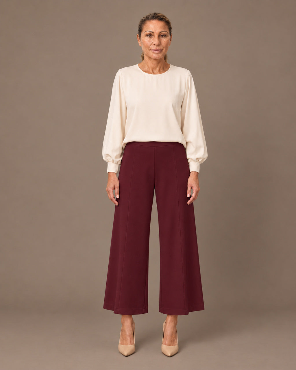 Maryley Abbigliamento Pantalone svasato in punto Milano 