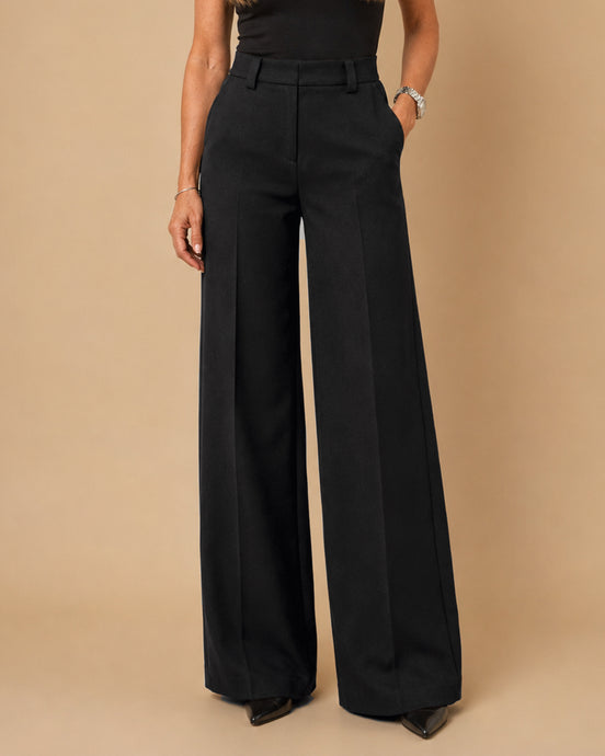 Maryley Abbigliamento Pantalone palazzo con tasche alla francese 