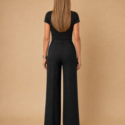 Maryley Abbigliamento Pantalone palazzo con tasche alla francese 