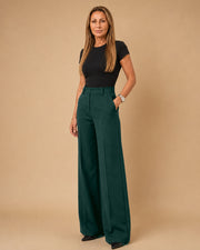 Pantalone palazzo con tasche alla francese Maryley Bistro