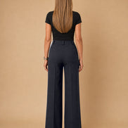 Maryley Abbigliamento Pantalone palazzo con tasche alla francese 