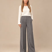 Maryley Abbigliamento Pantalone palazzo con elastico posteriore 