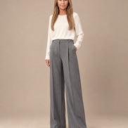 Maryley Abbigliamento Pantalone palazzo con elastico posteriore 