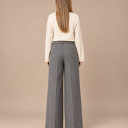 Maryley Abbigliamento Pantalone palazzo con elastico posteriore 