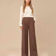 Maryley Abbigliamento Pantalone palazzo con elastico posteriore 