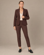 Pantalone a sigaretta alla caviglia Maryley Coffee