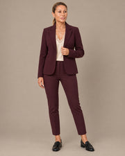 Pantalone a sigaretta alla caviglia Maryley Burgundy