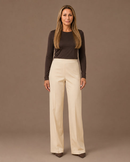 Maryley Abbigliamento Pantalone palazzo in punto Milano 