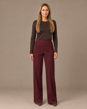 Pantalone palazzo in punto Milano Maryley Burgundy