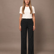 Maryley Abbigliamento Pantalone palazzo in felpa con elastico 