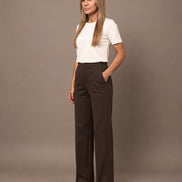 Maryley Abbigliamento Pantalone palazzo in felpa con elastico 